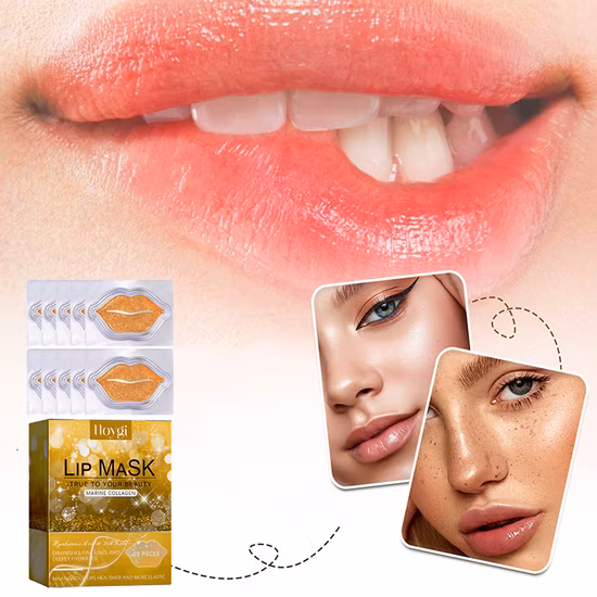 Wholesale 24K Gold Collagen Lip Mask Moisturizer Lip Mask